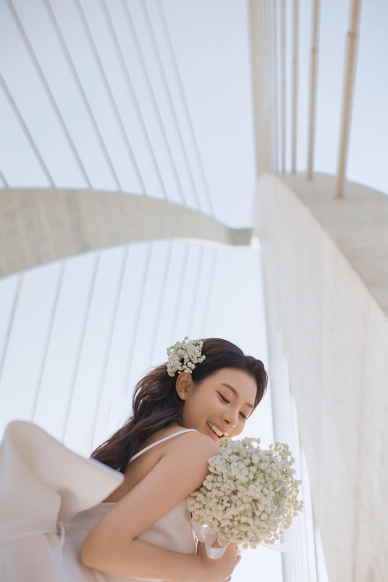 Bride in White Dress